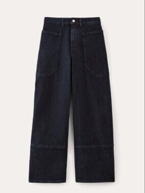 Everlane The Way-High Gardner Cropped Jean Dark Rinse Size 26 NWOT